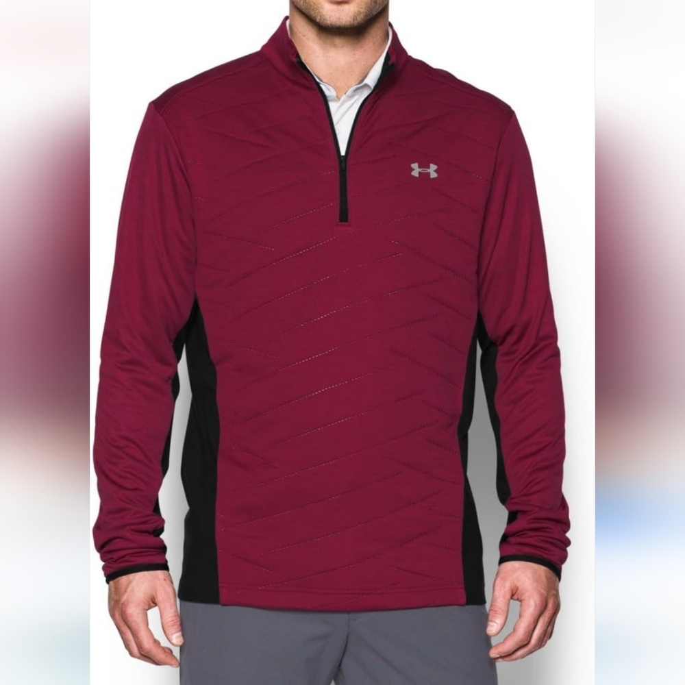 NWT Under Armour ColdGear Reactor Hybrid 1/2 Zip Golf Jacket Size Medium - Picture 3 of 7